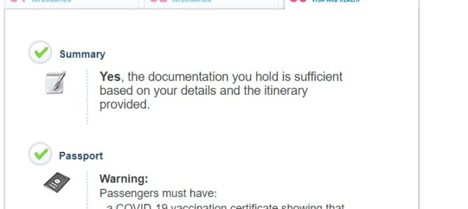 Health & Document Requirements for International Travel